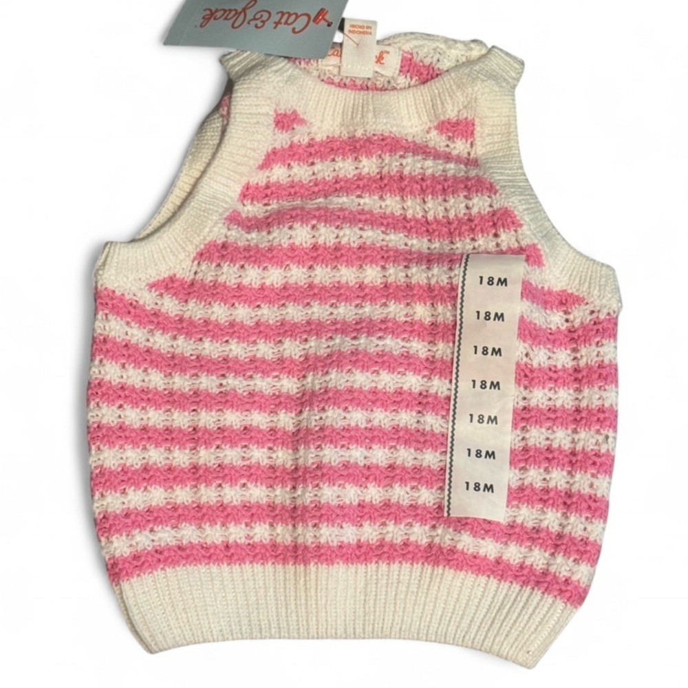 Size 18M Cat and Jack toddler girl stripes top
